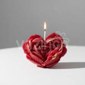 Vela Rosa Corazón