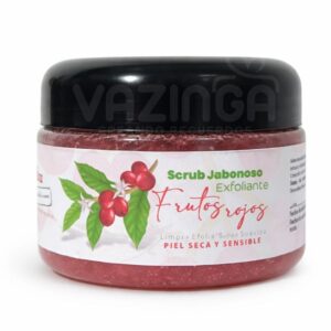 SCRUB EXFOLIANTE DE AZÚCAR DE FRUTOS ROJOS