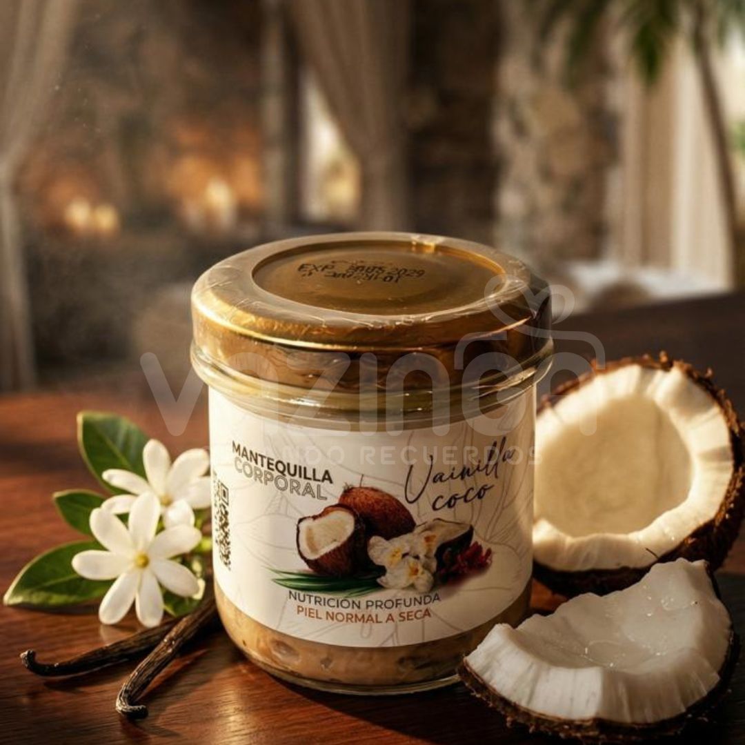 MANTEQUILLA CORPORAL NATURAL DE VAINILLA COCO
