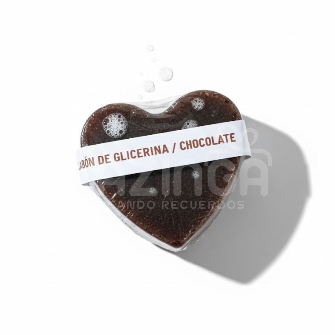 Jabón corazón de chocolate