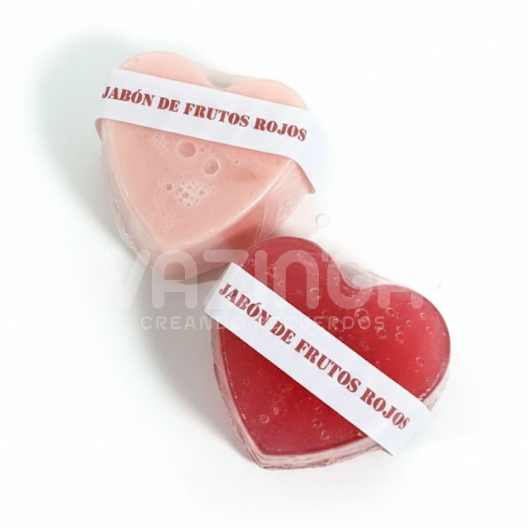 Jabón corazón de Frutos rojos - Image 2