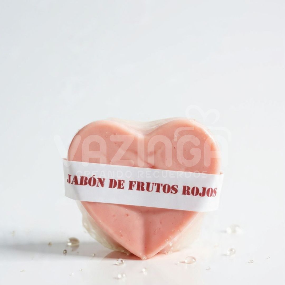Jabón corazón de Frutos rojos