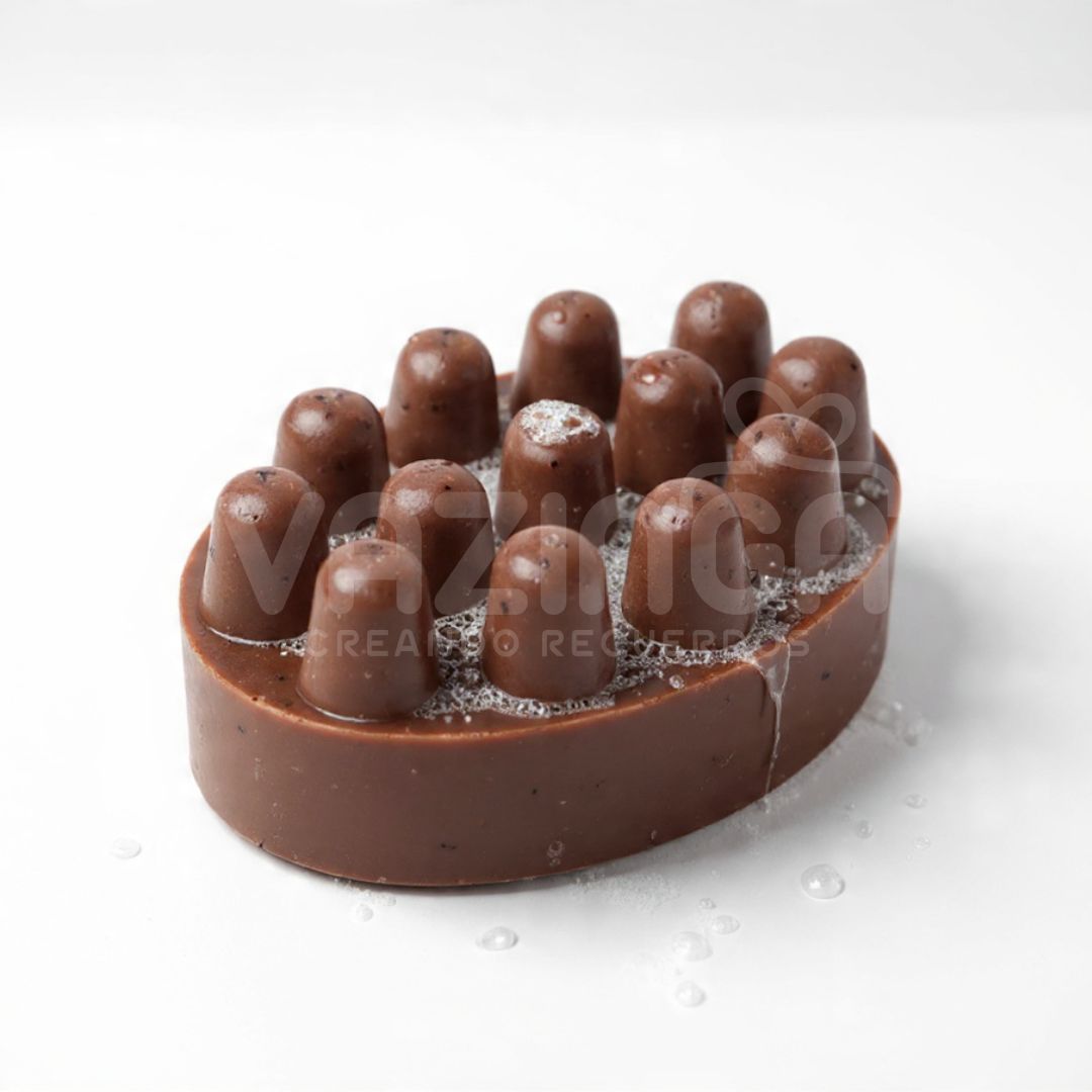 Jabón masajeador de chocolate - Image 3