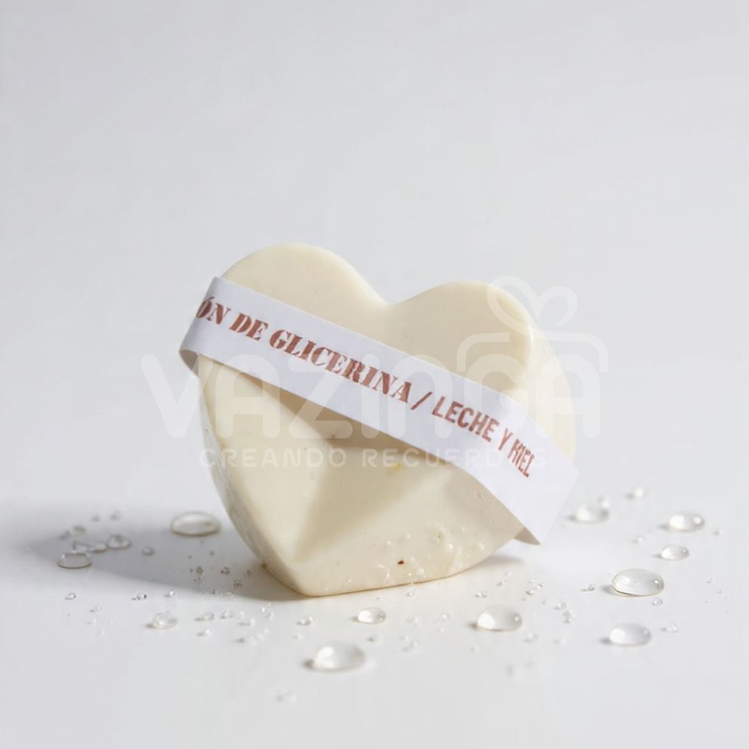 Jabón corazón de Leche y miel - Image 2