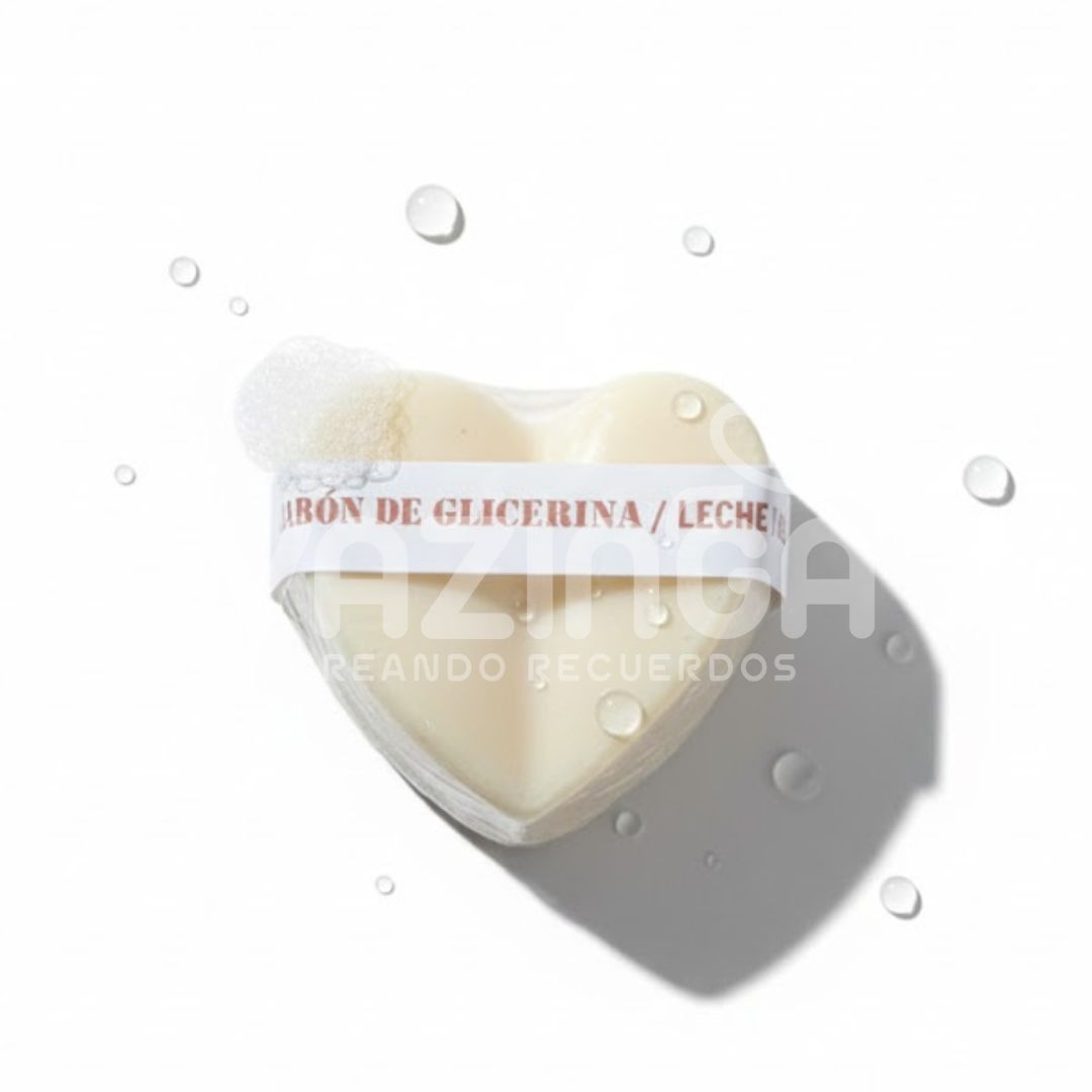 Jabón corazón de Leche y miel