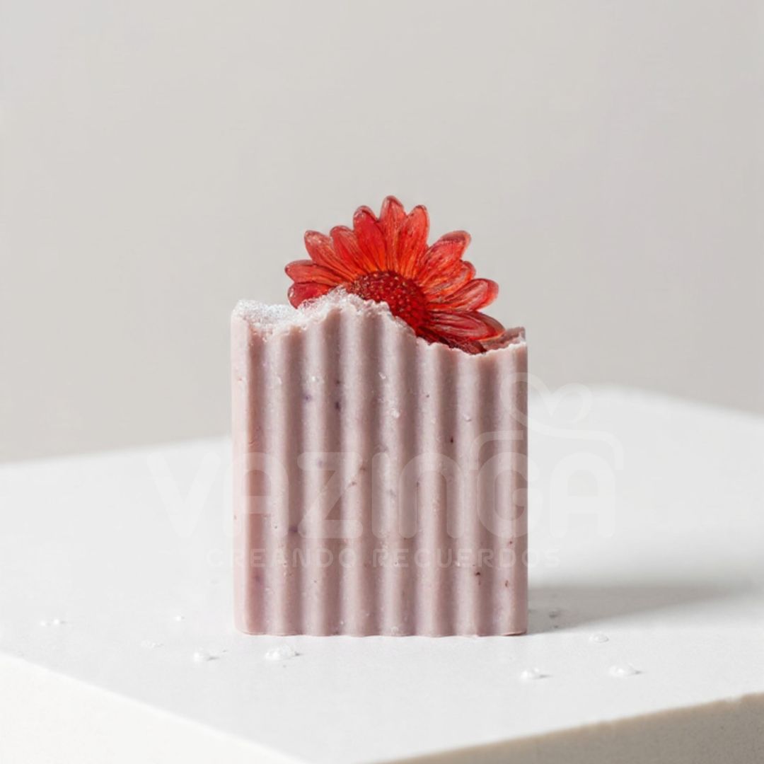 Jabón artesanal saponificado de Rosas - Image 2