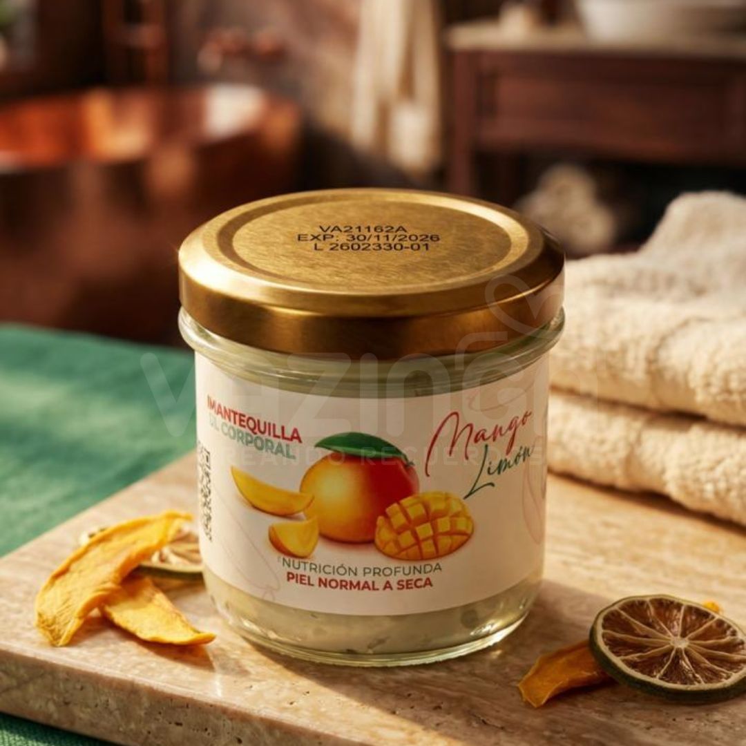 MANTEQUILLA CORPORAL NATURAL DE MANGO LIMÓN